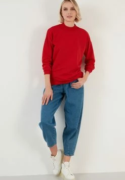 LELA Regular Fit - Sweater - Red -LELA Winkel e48fdc16214b4aa1ad09760b810628aa