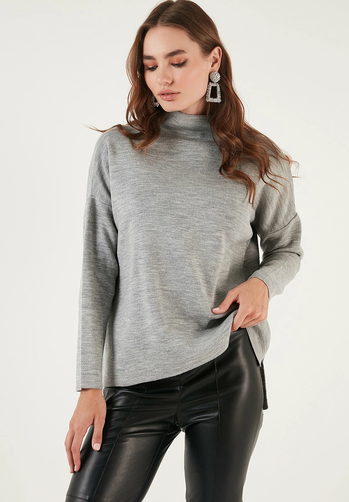 LELA Long Back- Trui - Grey 8 LELA Long Back- Trui - Grey - Afbeelding 6