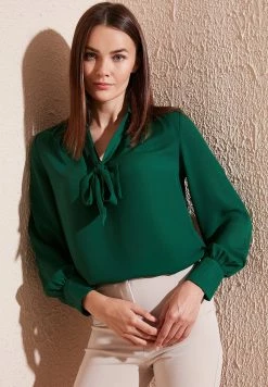 LELA Regular Fit - Blouse - Emerald Green -LELA Winkel e53b77d7e6f5484eb5bc6eccdb599e78