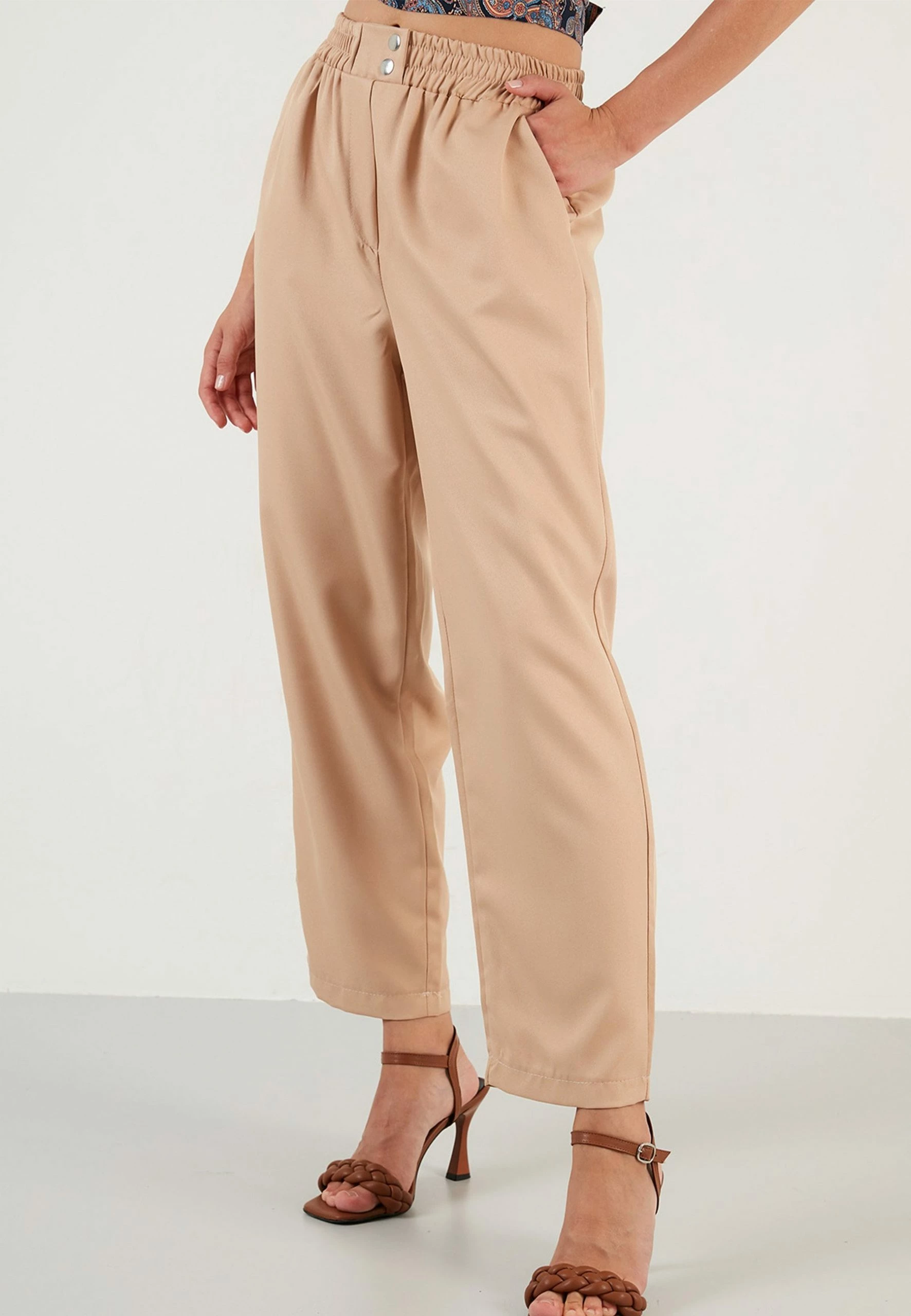 LELA Regular Fit - Broek - Camel 8 LELA Regular Fit - Broek - Camel - Afbeelding 6