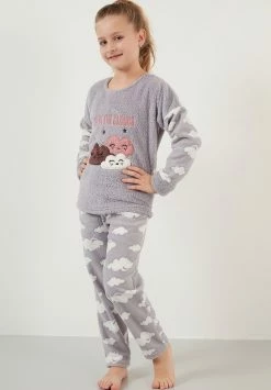 LELA Regular Fit Set - Pyjama - Grey -LELA Winkel e56e565ddc8244d68fa95ea269940885