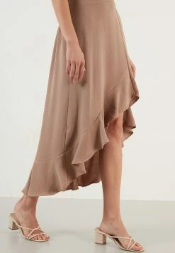 LELA Regular Fit - A-Lijn Rok - Mink -LELA Winkel e728fea255da42718af7c13ec76dce05