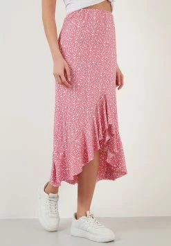 LELA Midi - A-Lijn Rok - Fuchsia 9 LELA Midi - A-Lijn Rok - Fuchsia -LELA Winkel e825d07b731f48578bf8f113b4dc6811