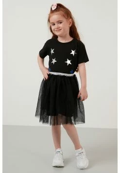 LELA Regular Fit - A-Lijn Rok - Black