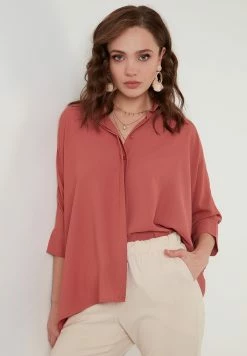LELA Oversized - Overhemdblouse - Dusty Rose Color -LELA Winkel e8d16b85aa50457fbbb573db9b44971a