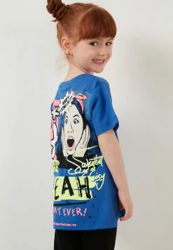 LELA Regular Fit T-Shirt And Leggins - Legging - Blue -LELA Winkel e909474a6efc40ef8f9d32be562d5f85