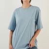 LELA Loose Fit - T-Shirt Basic - Baby Blue -LELA Winkel e95816f07fe84197b8db033cd5f51d1f