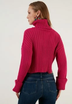 LELA Loose Fit - Trui - Fuchsia -LELA Winkel eba105651c58416aac1c21867efe3efe