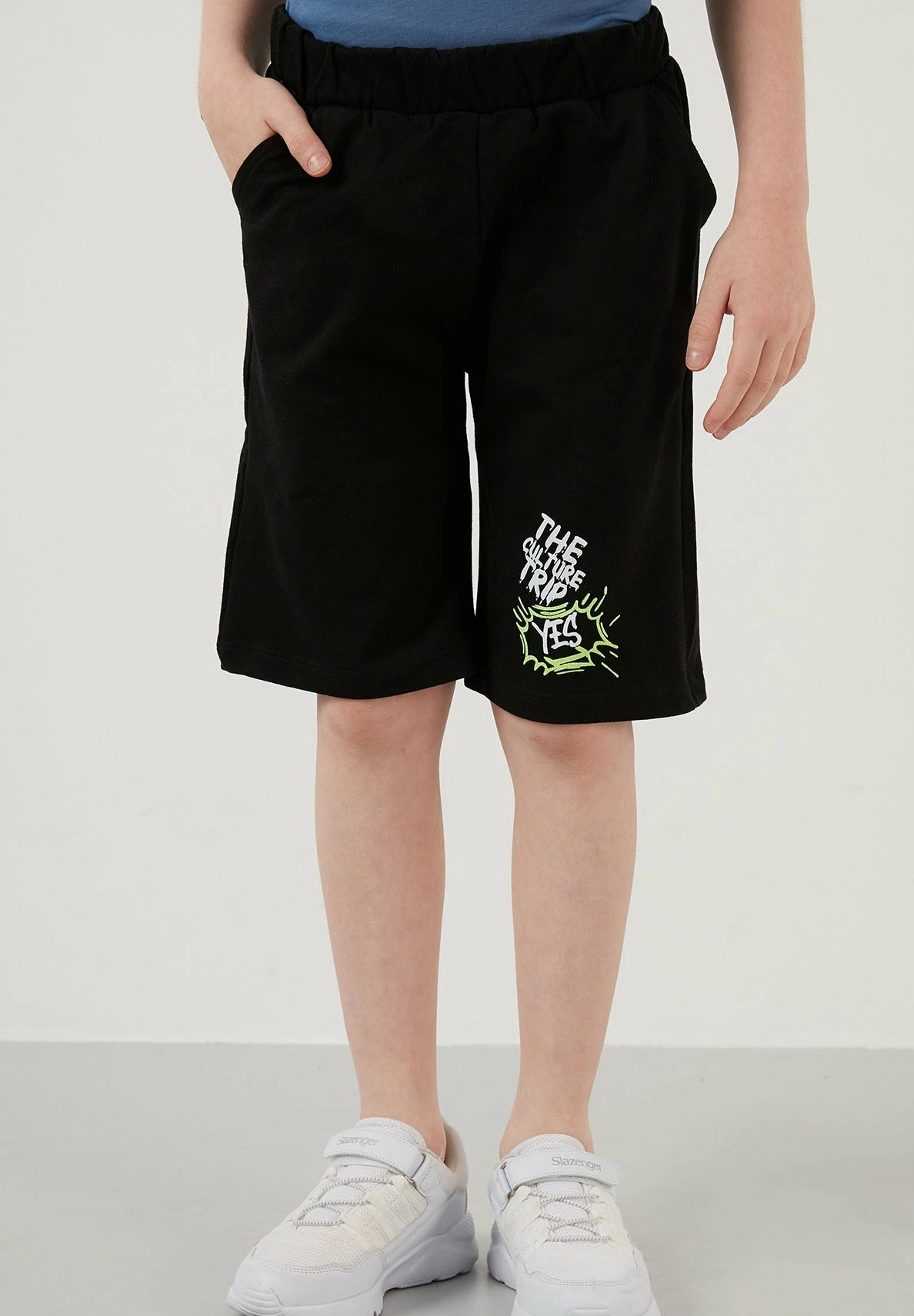 LELA Regular Fit T-Shirt And Shorts - Trainingspak - Royal Blue/Black/Light Green 6 LELA Regular Fit T-Shirt And Shorts - Trainingspak - Royal Blue/Black/Light Green - Afbeelding 4