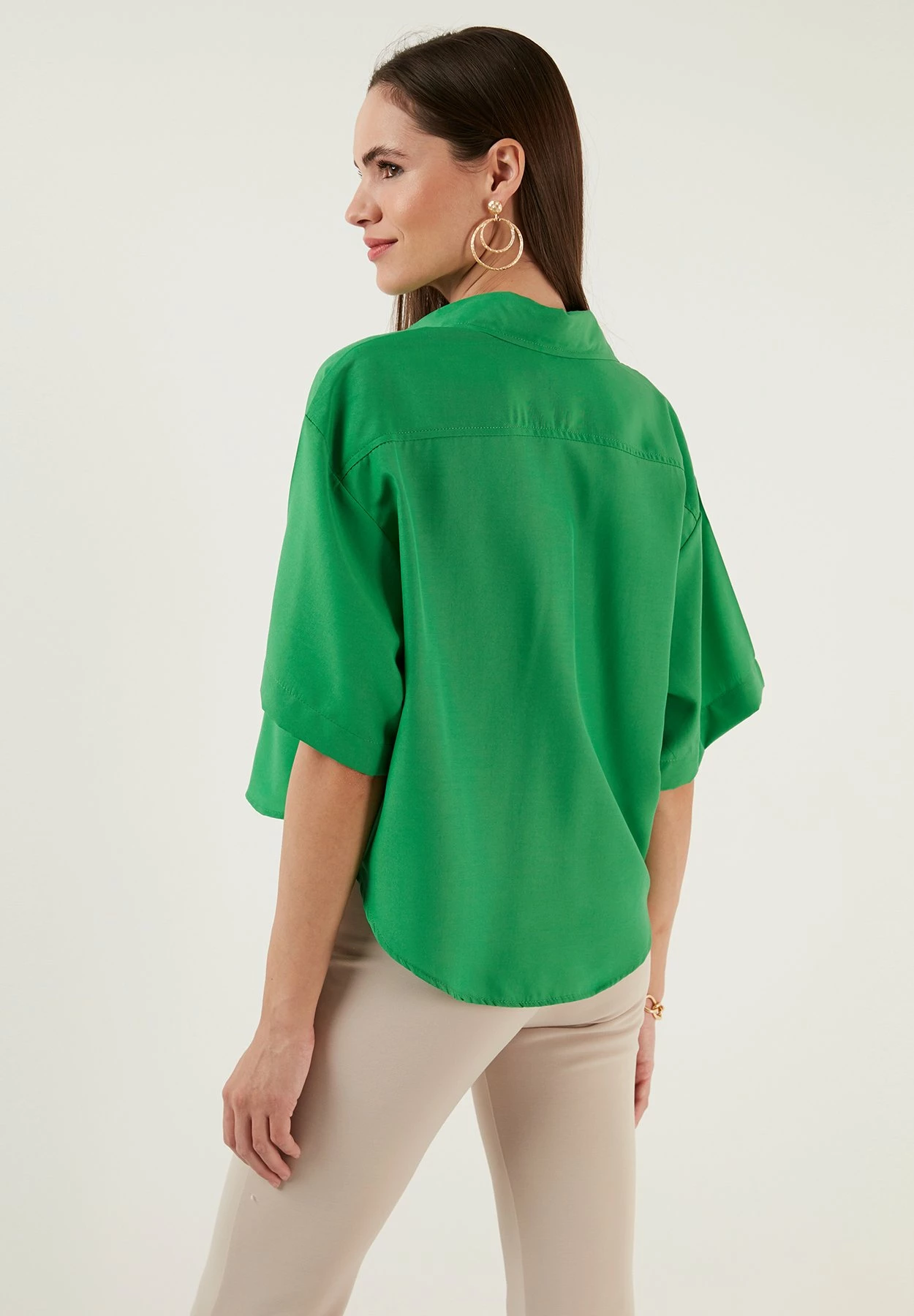 LELA Loose Fit - Overhemdblouse - Benetton Color 5 LELA Loose Fit - Overhemdblouse - Benetton Color - Afbeelding 3