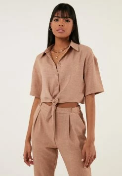 LELA Regular Fit - Overhemdblouse - Camel -LELA Winkel ed327673d16c4228a2484a1953e0b4e2