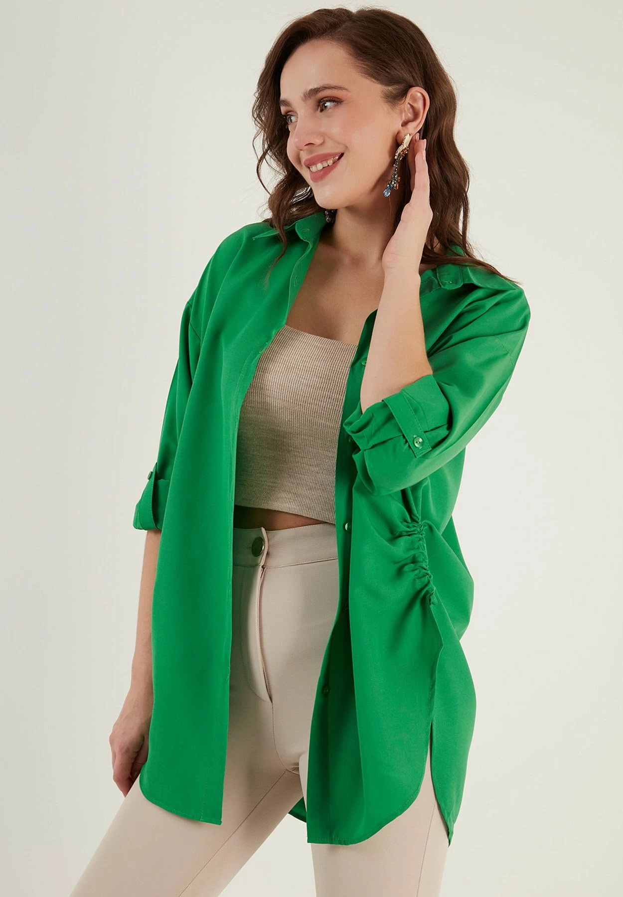 LELA Overhemdblouse - Benetton Color 6 LELA Overhemdblouse - Benetton Color - Afbeelding 4