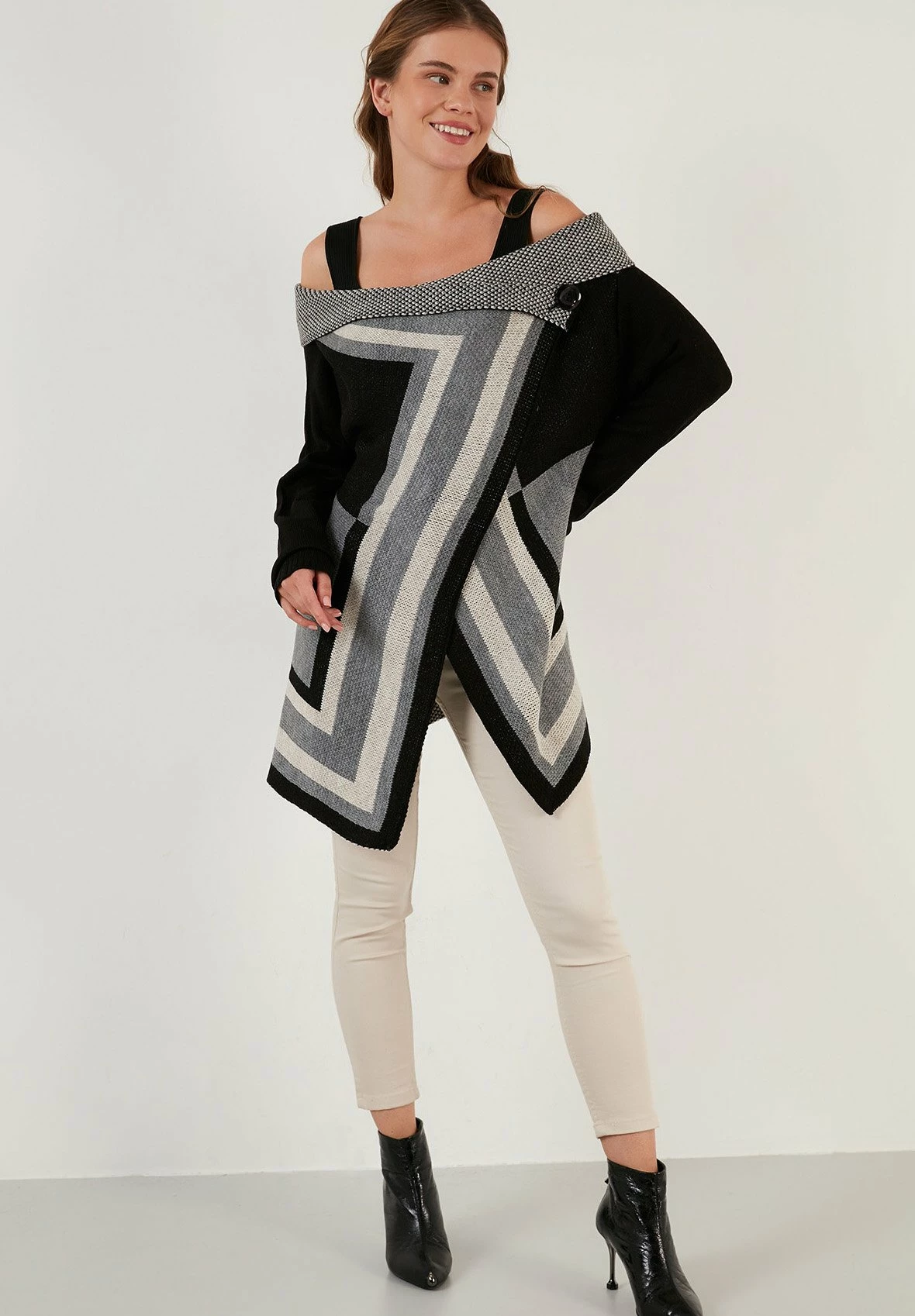 LELA Regular Fit - Vest - Black/Grey/Mink 8 LELA Regular Fit - Vest - Black/Grey/Mink - Afbeelding 6