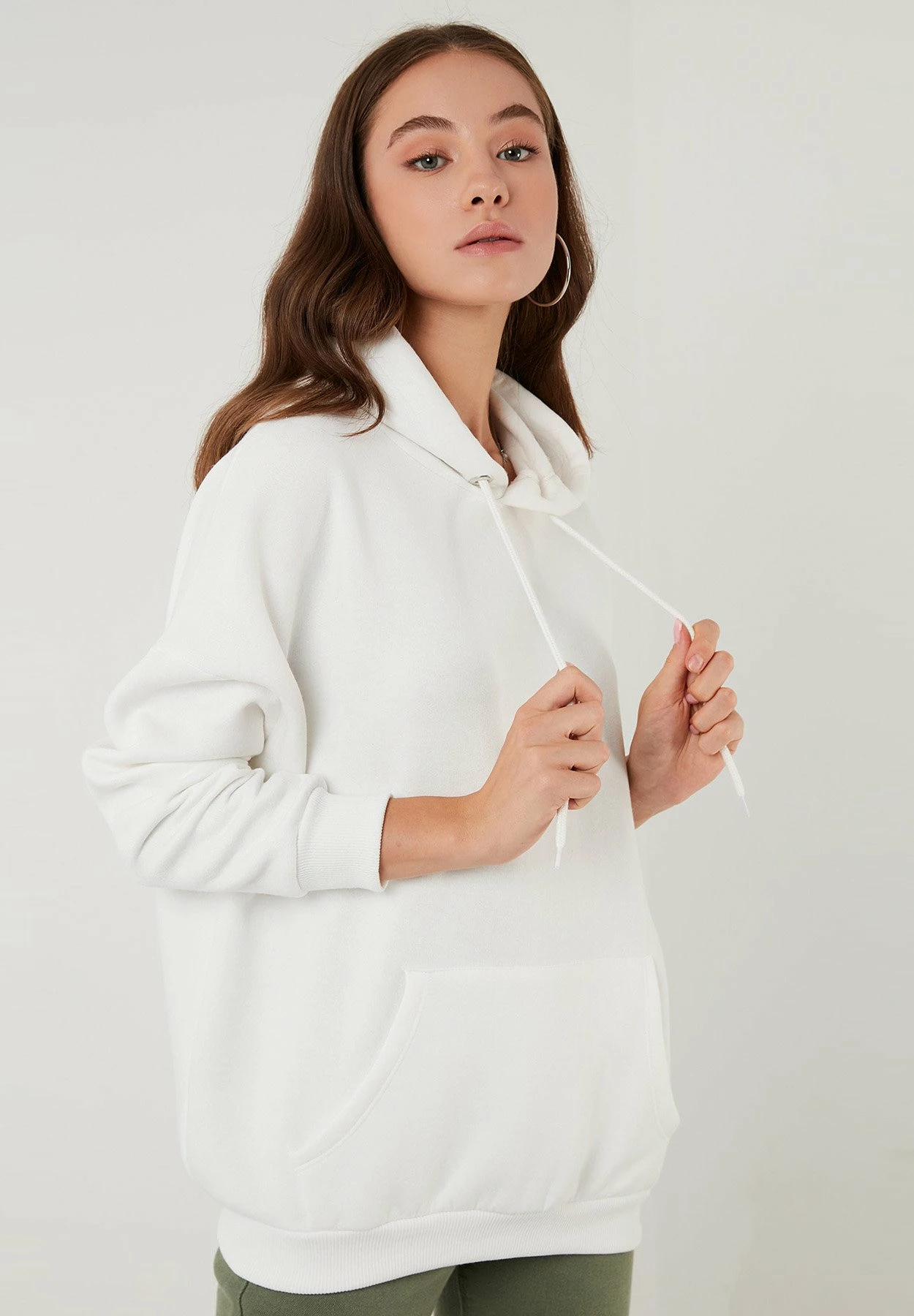 LELA Regular Fit - Hoodie - Ecru 5 LELA Regular Fit - Hoodie - Ecru - Afbeelding 3