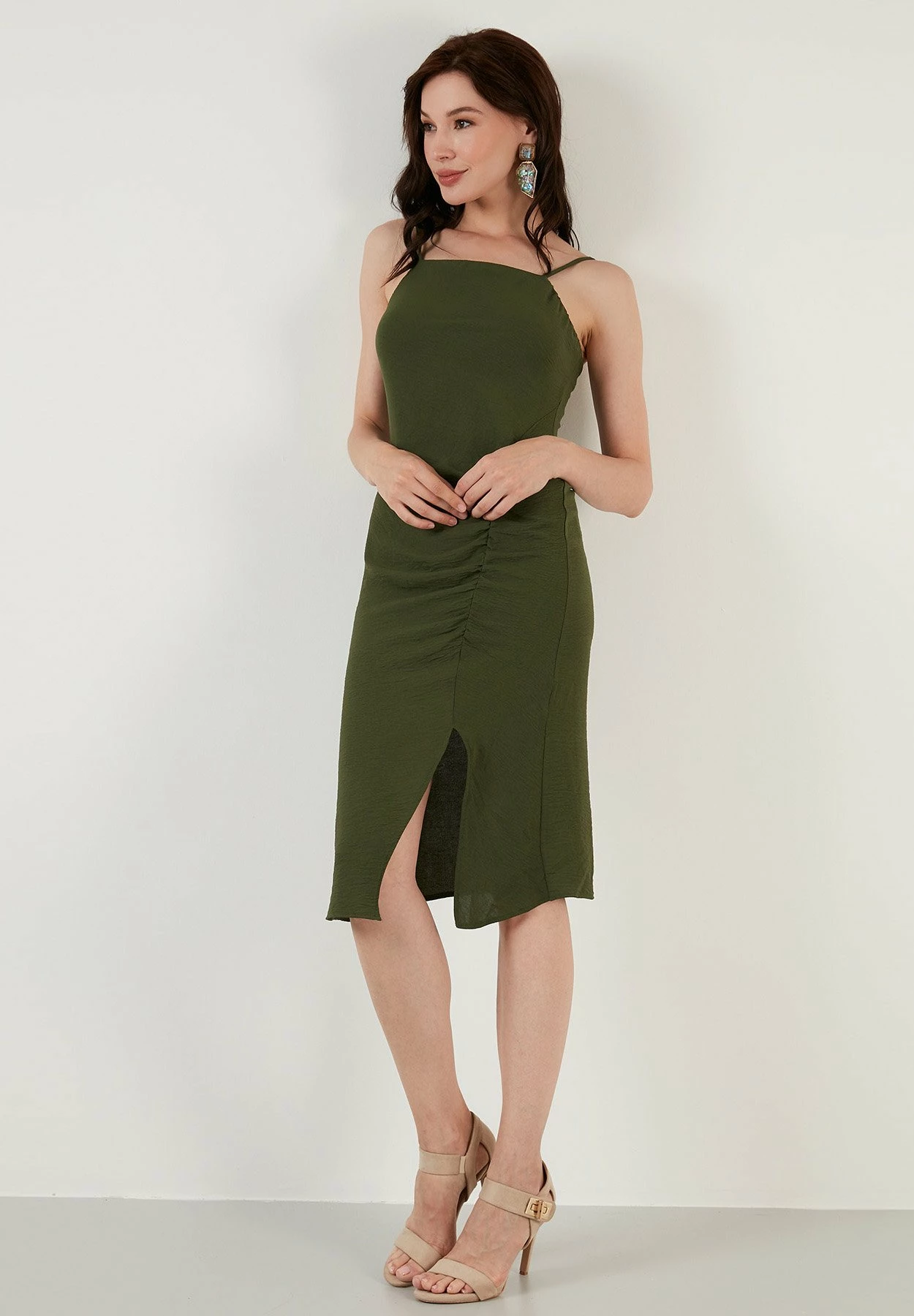 LELA Jurk - Light Khaki 7 LELA Jurk - Light Khaki - Afbeelding 5