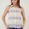 LELA Regular Fit - Overhemdblouse - White Purple -LELA Winkel f28eca34048e48aab26ccf1dfbd59a91