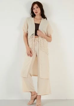 LELA Two Piece Set - Regular Fit - Vest - Beige -LELA Winkel f2f6e692ed484e73b770f64d8c854a4e