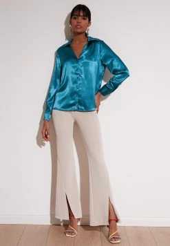 LELA Regular Fit - Overhemdblouse - Green -LELA Winkel f300fb75583d4de580333f9d0df7e9c9