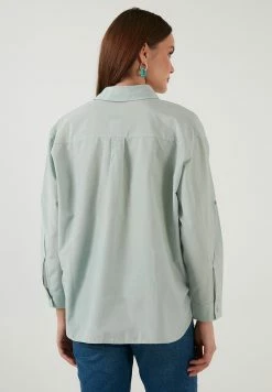 LELA Loose Fit - Overhemdblouse - Grass Green -LELA Winkel f5a799a5cade41e689c9f8416c614f26