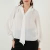 LELA Regular Fit - Blouse - Ecru -LELA Winkel f60b3e2a1eee4d809146994f4d9fe46d