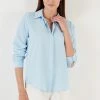 LELA Overhemdblouse - Baby Blue -LELA Winkel f6635a4b14ae42db8bf933b632c569cc