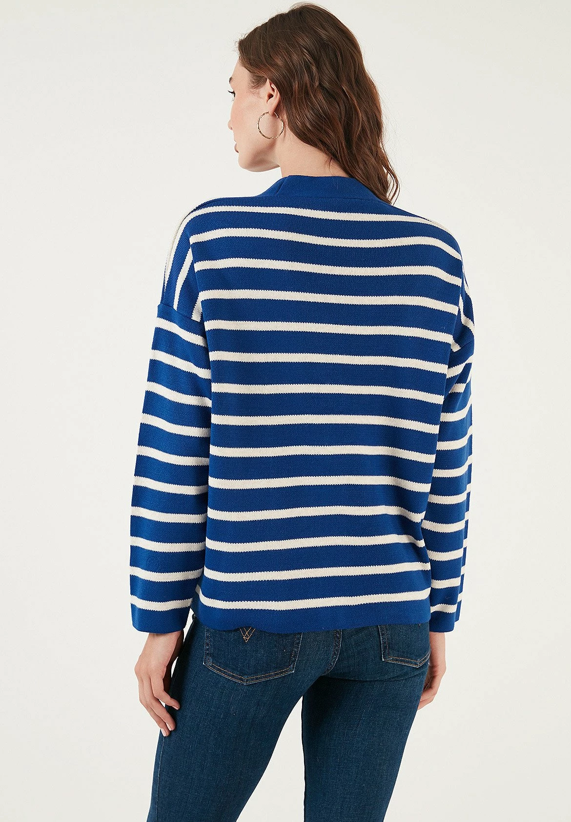 LELA Vest - Royal Blue/Cream 5 LELA Vest - Royal Blue/Cream - Afbeelding 3