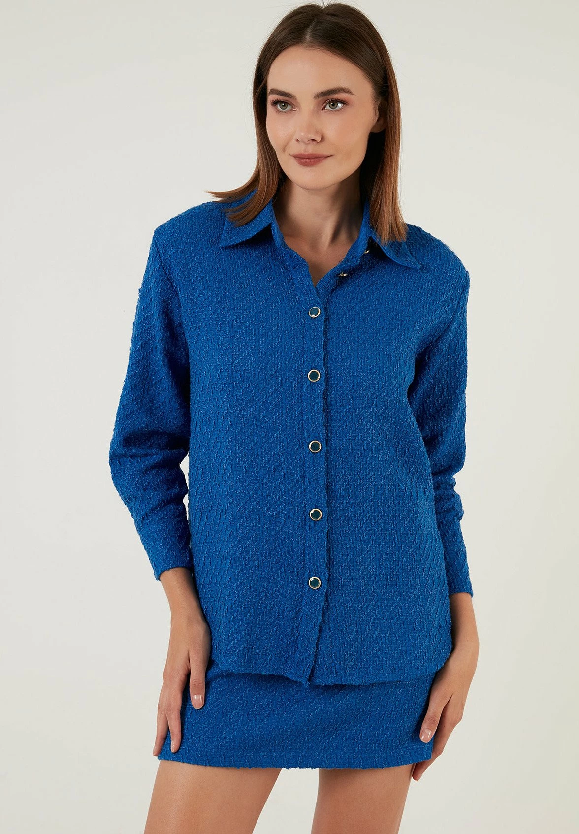 LELA Overhemdblouse - Saxe Blue 8 LELA Overhemdblouse - Saxe Blue - Afbeelding 6