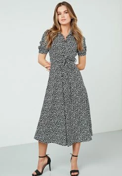 LELA Blousejurk - Black-White