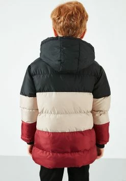 LELA Removable Hooded Inflatable - Winterjas - Black-Stone Color-Bordeaux -LELA Winkel fb16f36fbd8f438085a17c590ae3e9fc