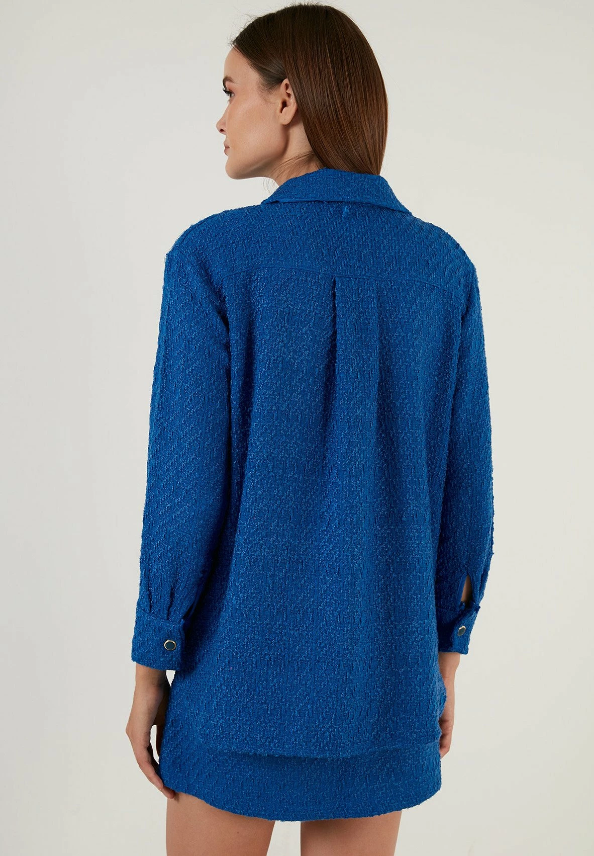 LELA Overhemdblouse - Saxe Blue 5 LELA Overhemdblouse - Saxe Blue - Afbeelding 3