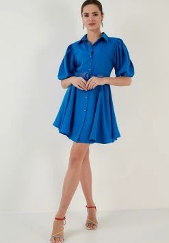 LELA Regular Fit - Blousejurk - Saxe Blue -LELA Winkel fe41888a04e348e9ada7939c145302c9