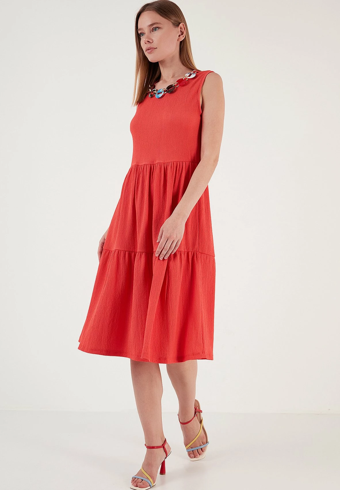 LELA Regular Fit - Jurk - Vermilion 4 LELA Regular Fit - Jurk - Vermilion - Afbeelding 2