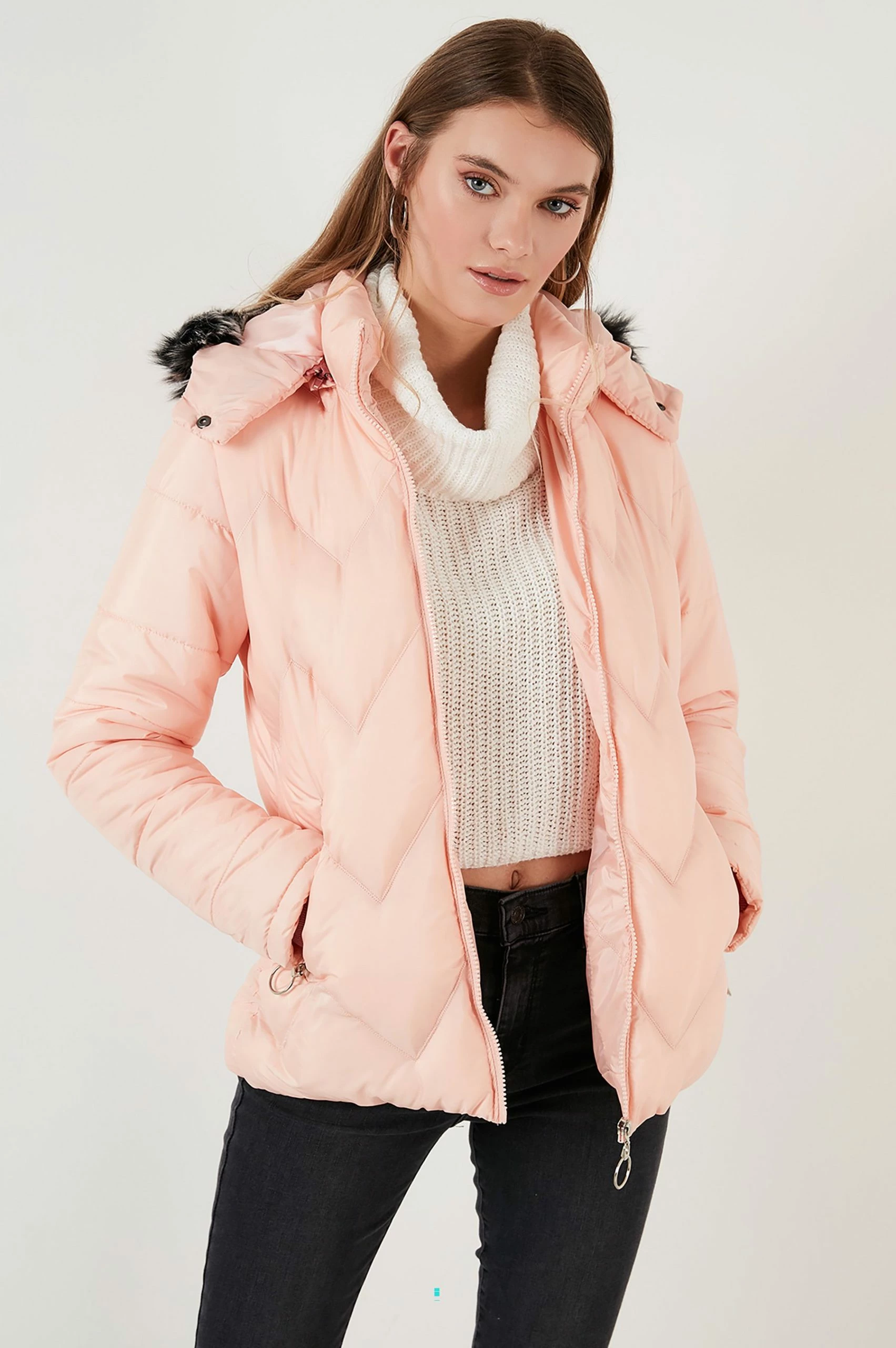 LELA Regular Fit - Winterjas - Powder Pink 6 LELA Regular Fit - Winterjas - Powder Pink - Afbeelding 4